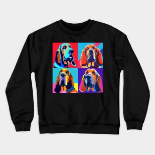 Bloodhound Pop Art - Dog Lover Gifts Crewneck Sweatshirt